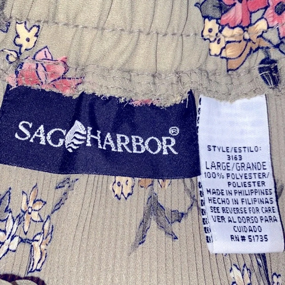 Vintage floral pleated maxi skirt size large - Picture 5 of 7